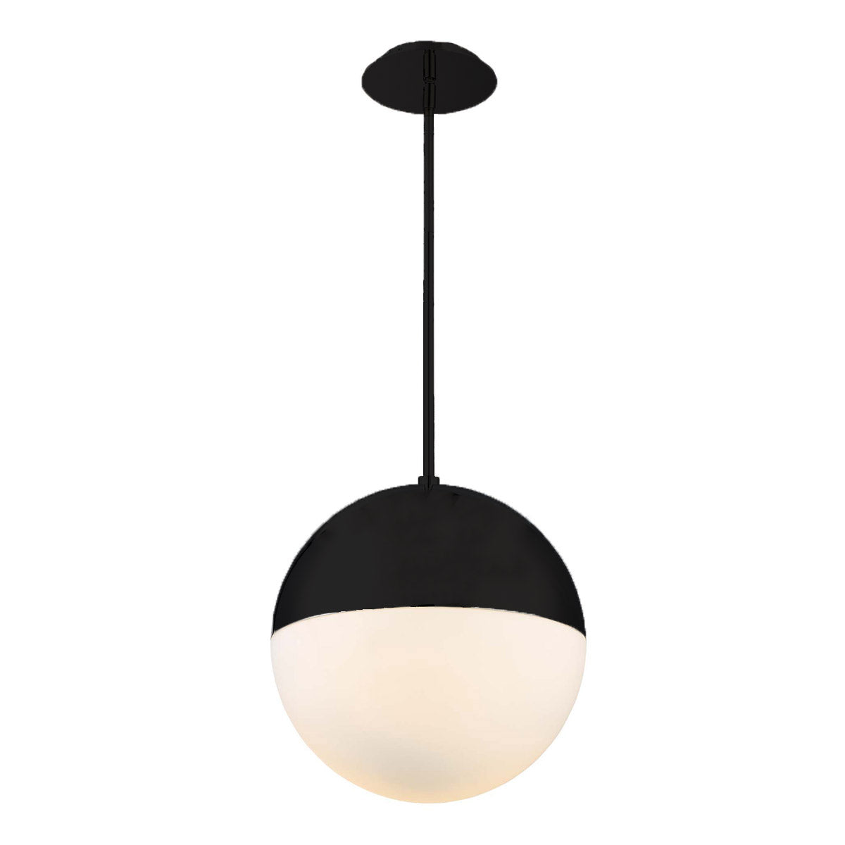 PUNK Suspension simple Noir DEL INTÉGRÉ - PD-24614-BK | MODERN-FORMS