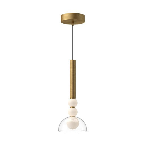 RISE Mini pendant Gold INTEGRATED LED - PD30502-BG/CL | KUZCO
