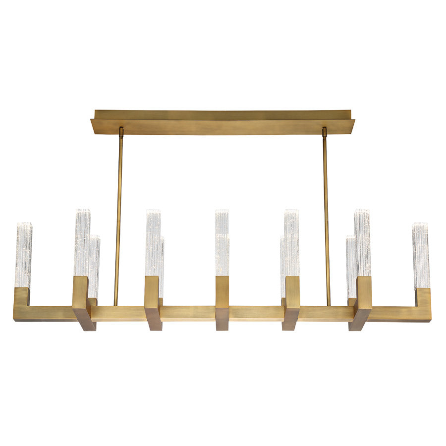 CINEMA Chandelier Gold INTEGRATED LED - PD-30854-AB | MODERN FORMS