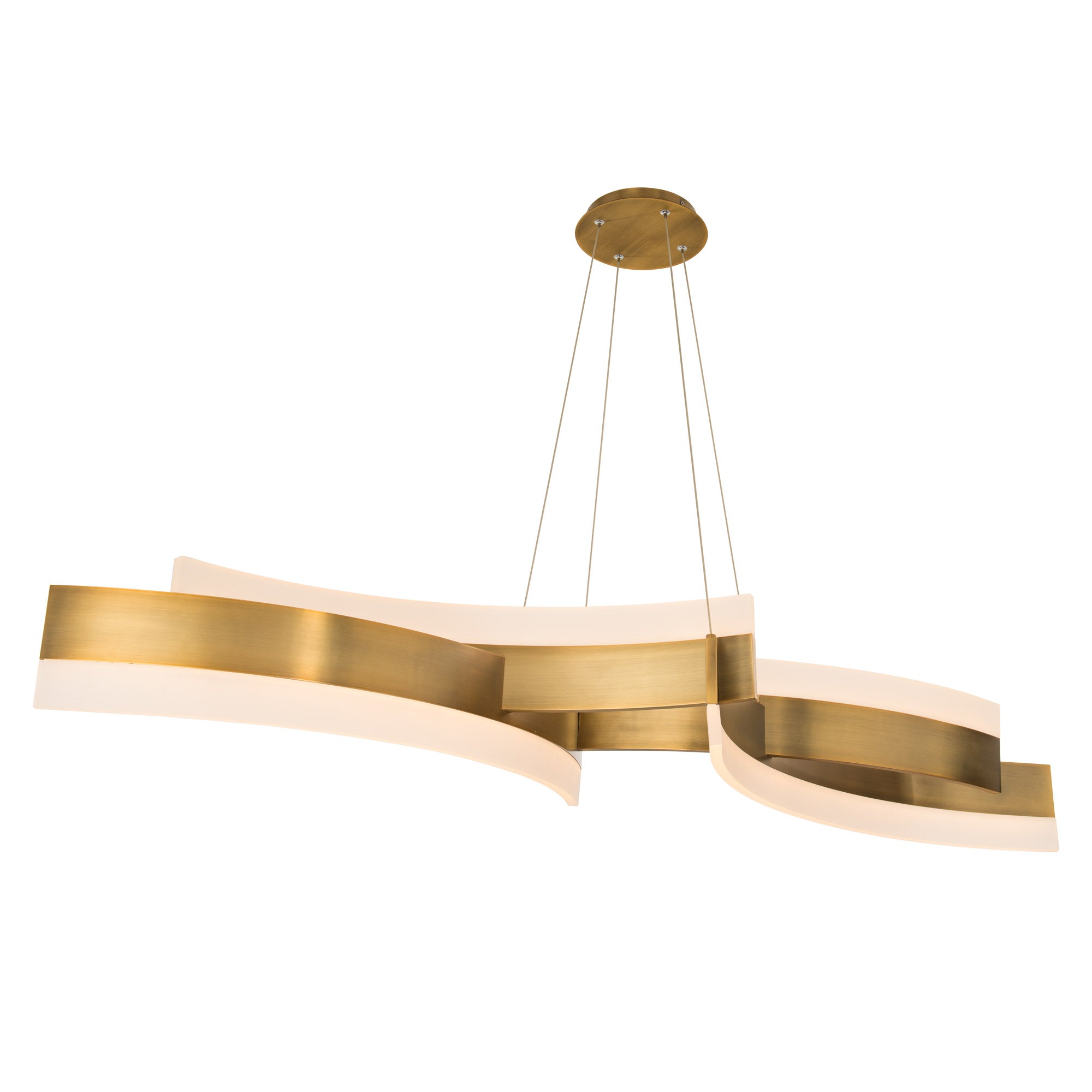 ARCS Chandelier Gold INTEGRATED LED - PD-31058-AB | MODERN FORMS