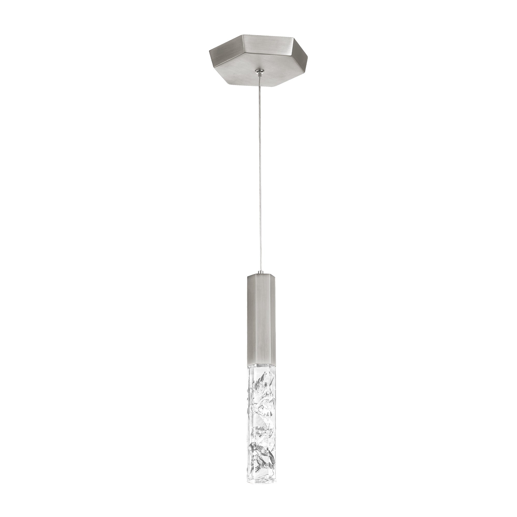 BASALT Suspension simple Nickel DEL INTÉGRÉ - PD-48110-BN | MODERN-FORMS