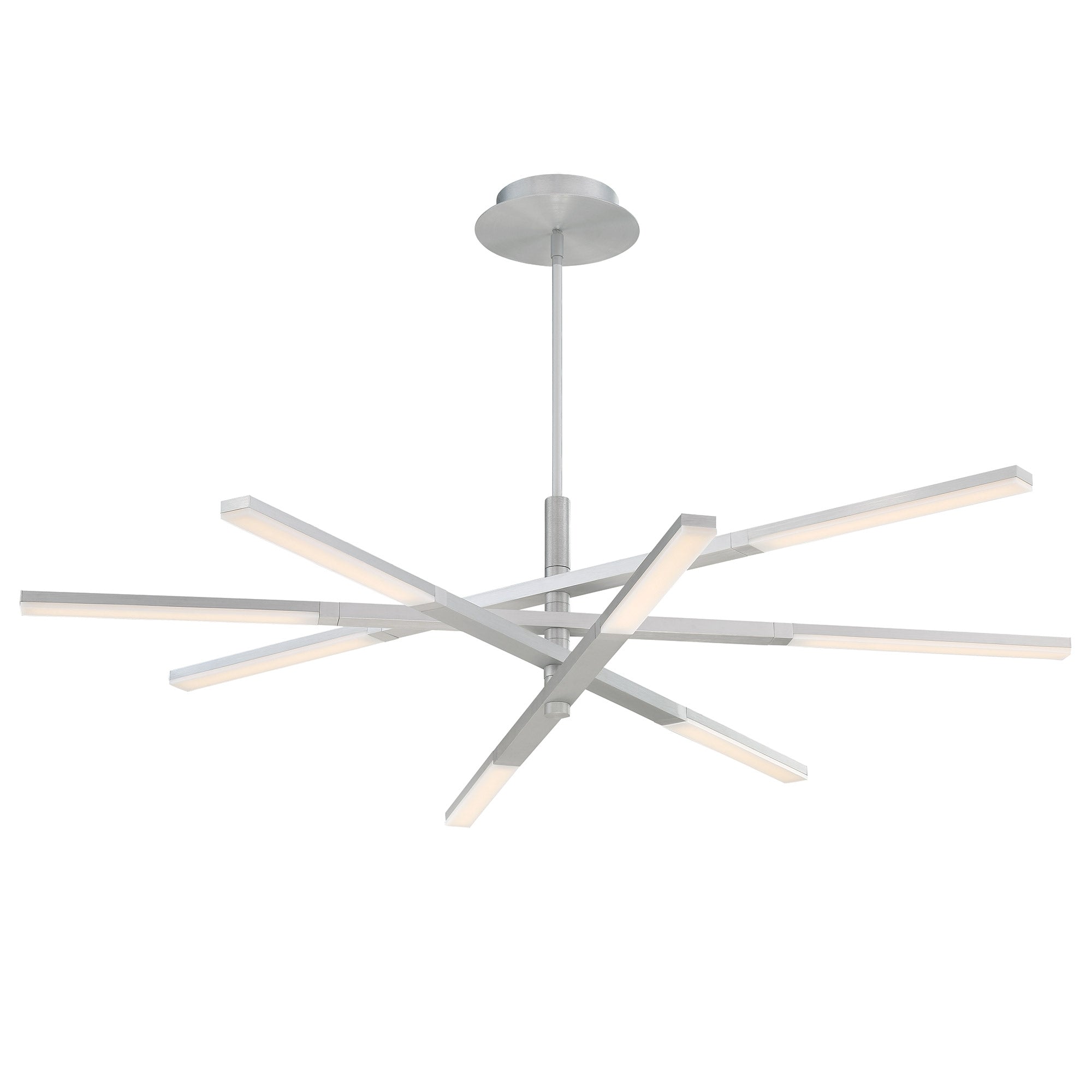 STACKED Chandelier Aluminum INTEGRATED LED - PD-50748-AL | MODERN FORMS
