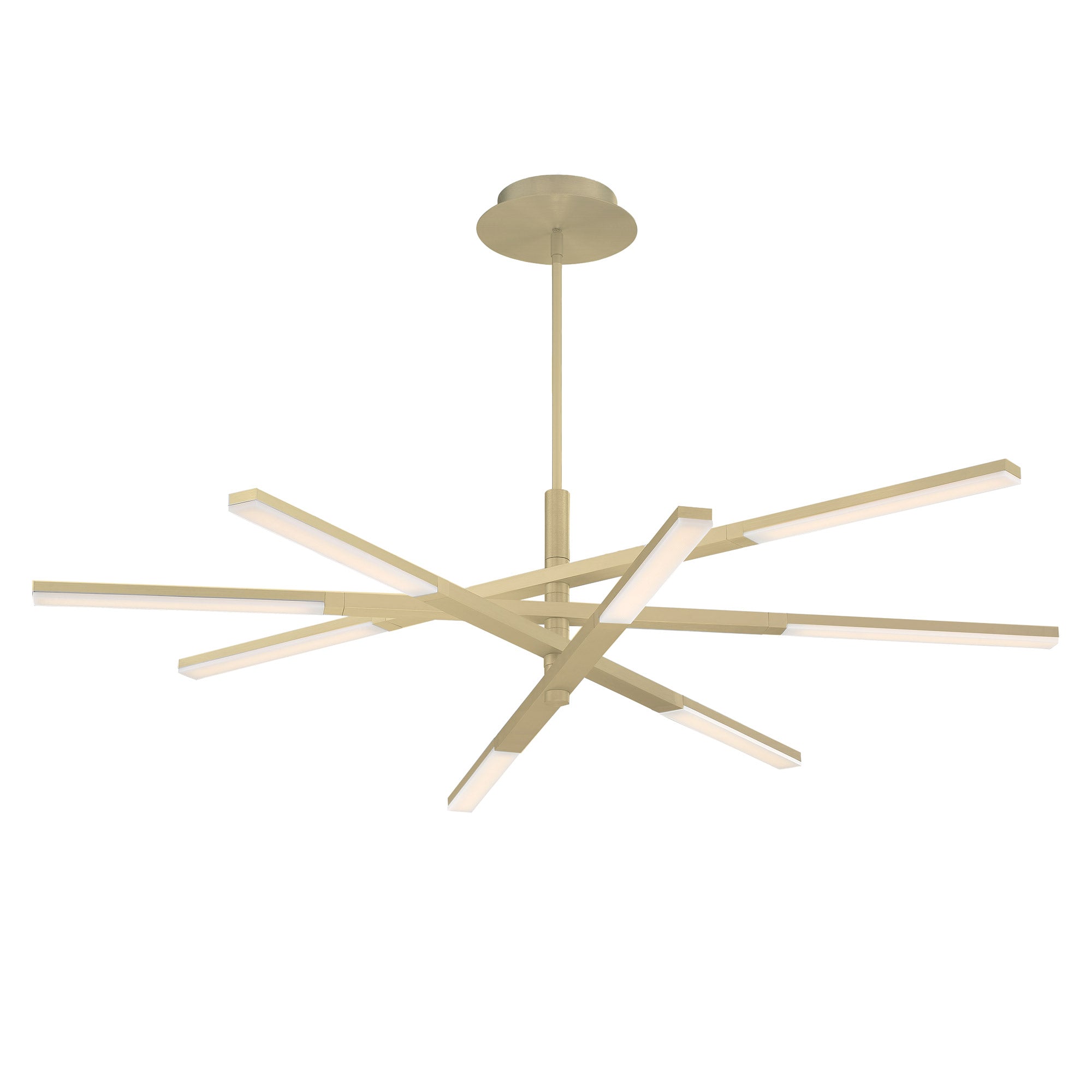 STACKED Chandelier Gold INTEGRATED LED - PD-50748-BR | MODERN FORMS