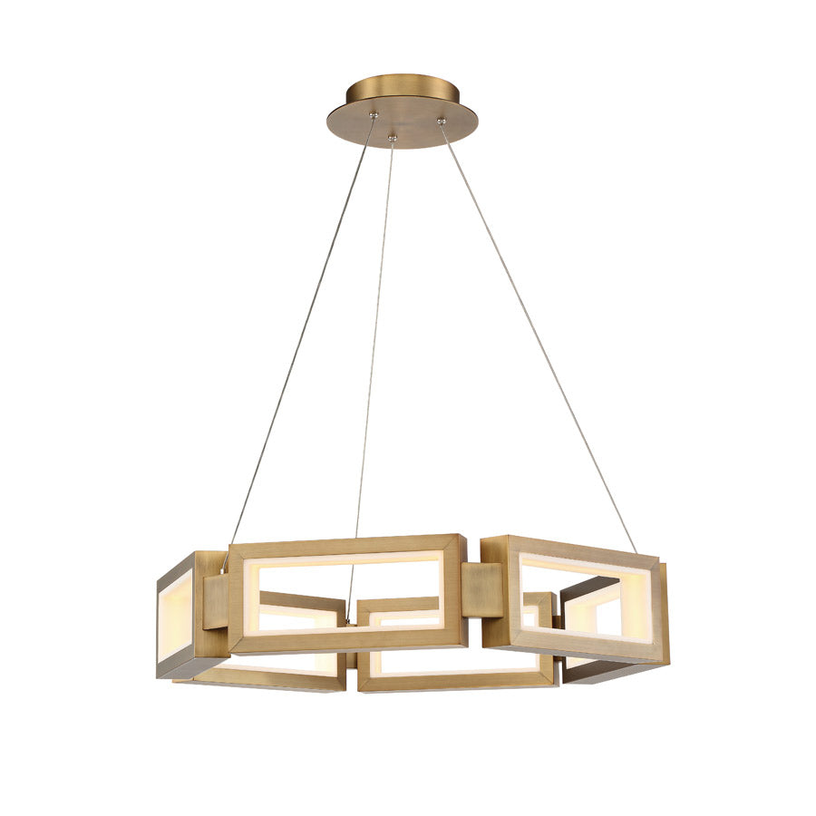 MIES Chandelier Gold INTEGRATED LED - PD-50829-AB | MODERN FORMS