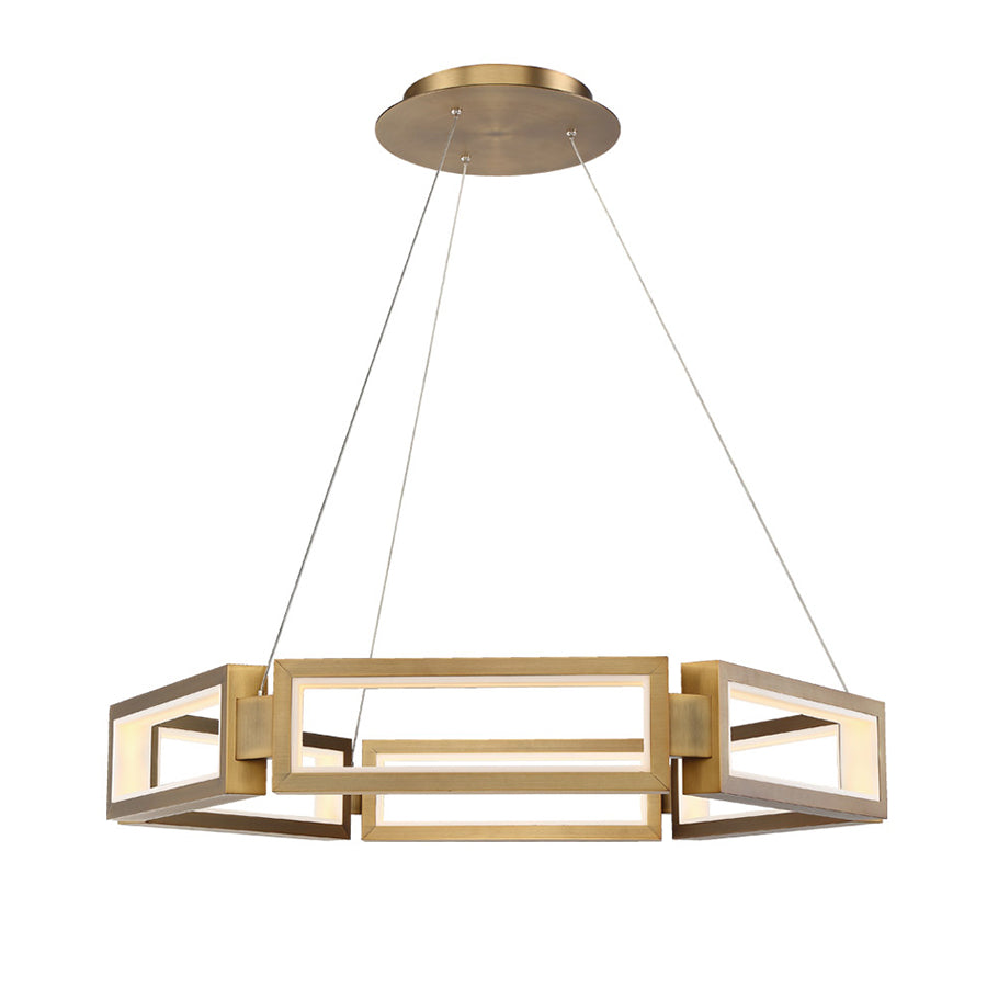 MIES Chandelier Gold INTEGRATED LED - PD-50835-AB | MODERN FORMS