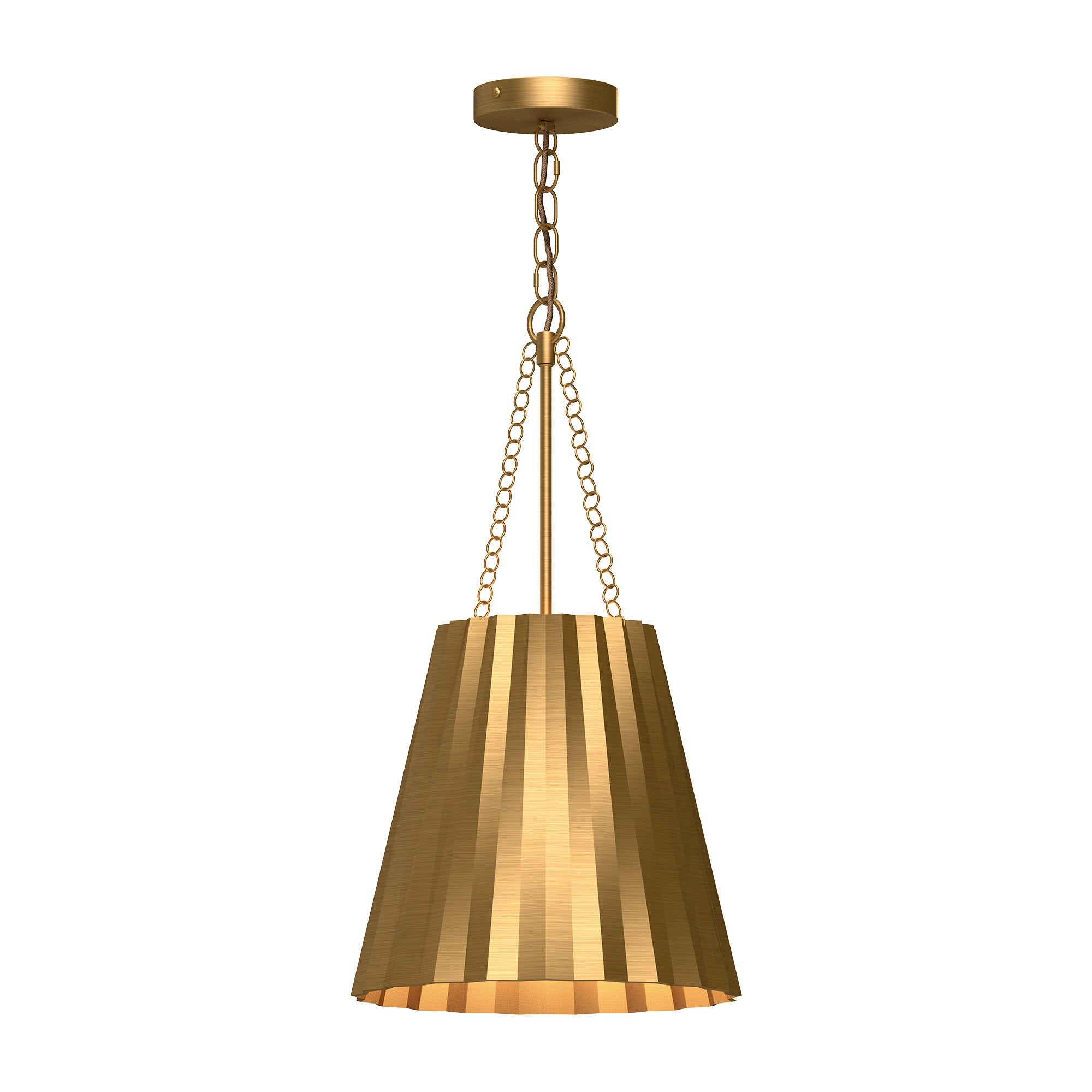 PLISSE Pendant Gold - PD528012AG | ALORA MOOD