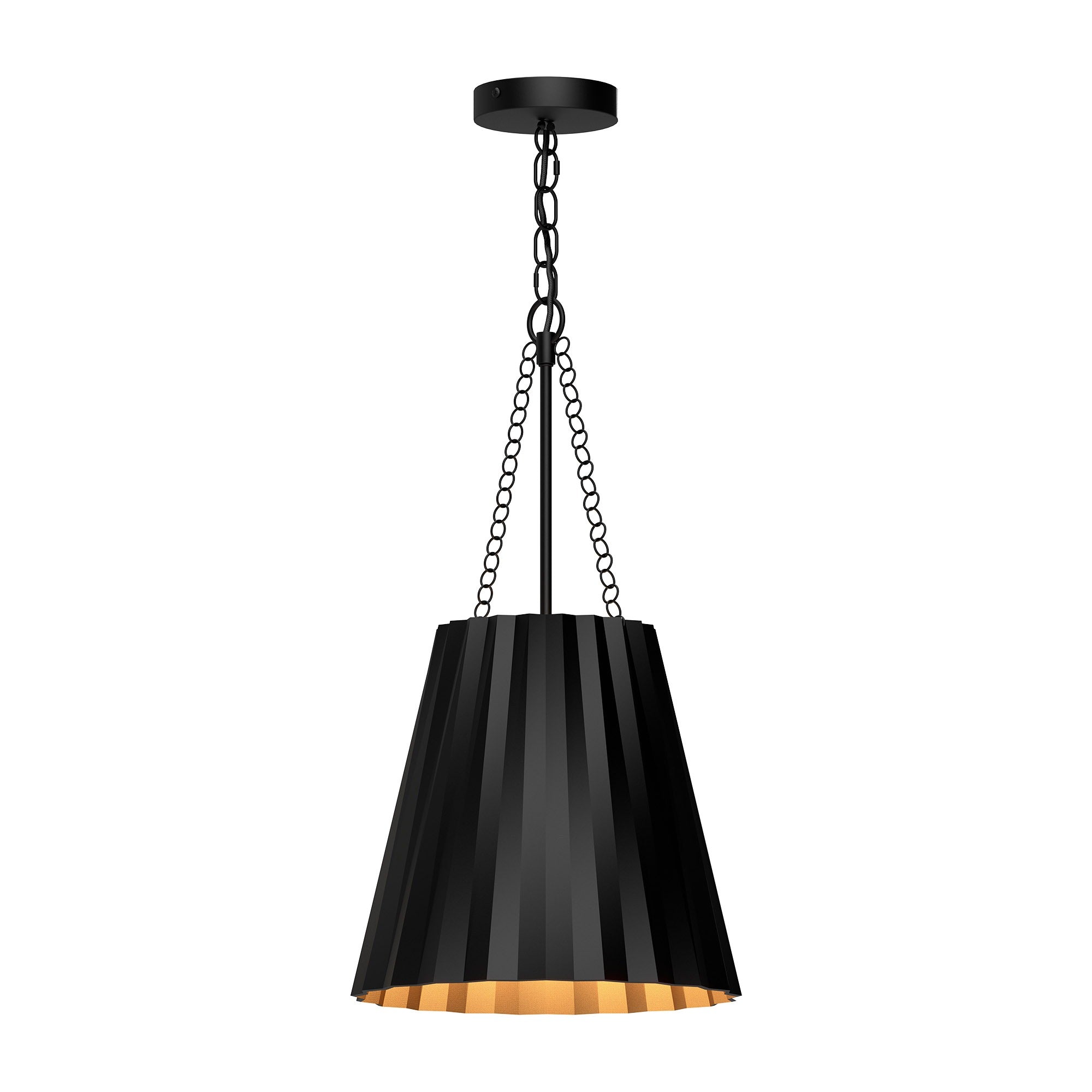 PLISSE Pendant Black - PD528012MB | ALORA MOOD