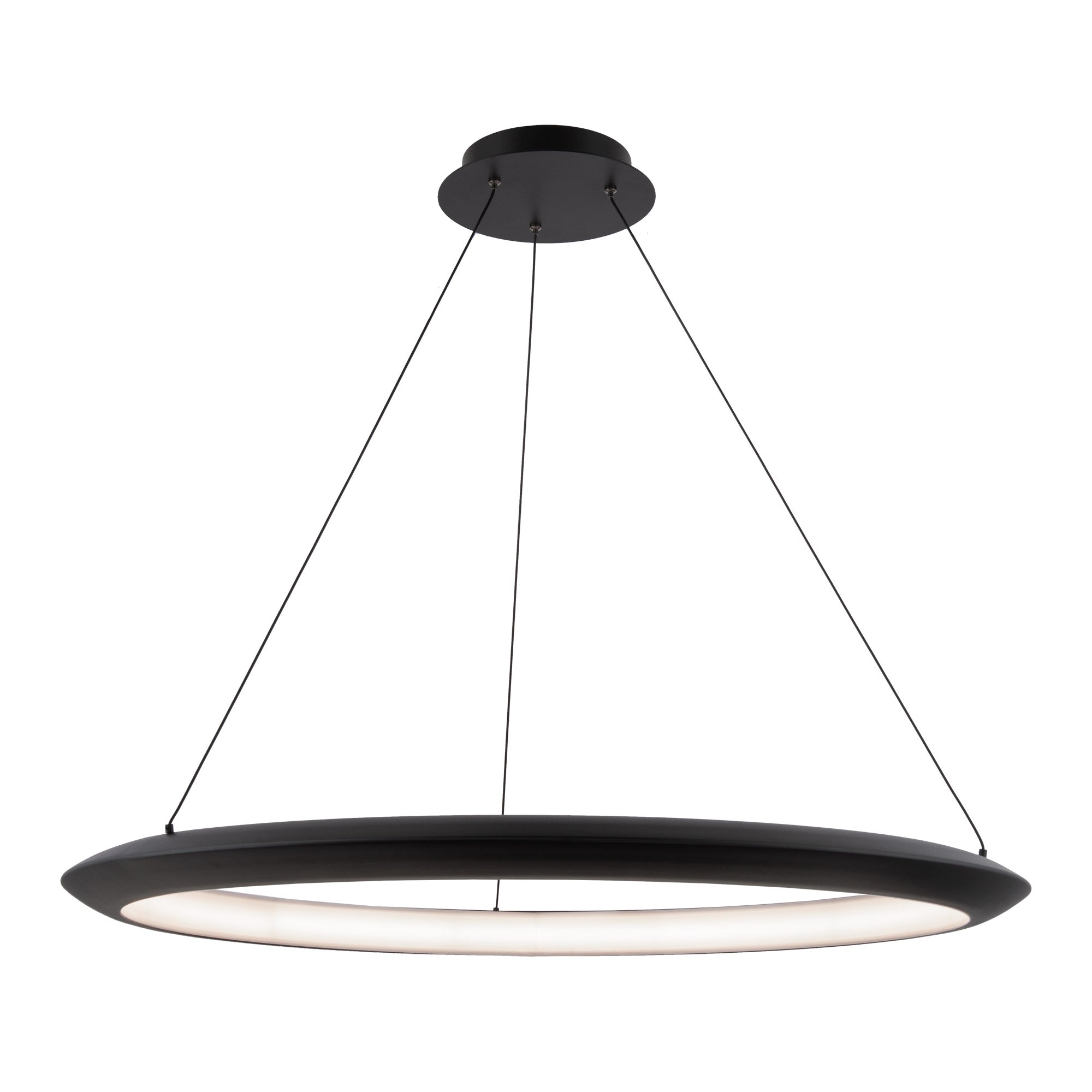 THE RING Chandelier Black INTEGRATED LED - PD-55036-27-BK | MODERN FORMS