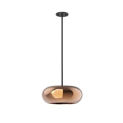 TRINITY Pendant Black, Bronze INTEGRATED LED - PD62014-BK/CP | Kuzco