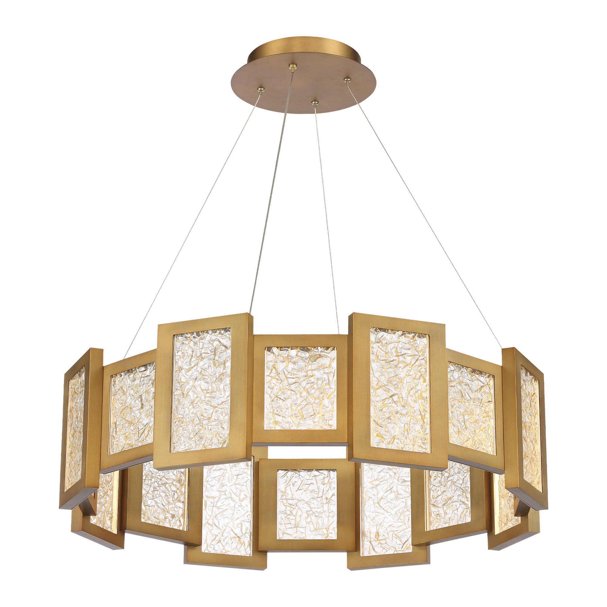 FURY Chandelier Gold INTEGRATED LED - PD-66028-AB | MODERN FORMS
