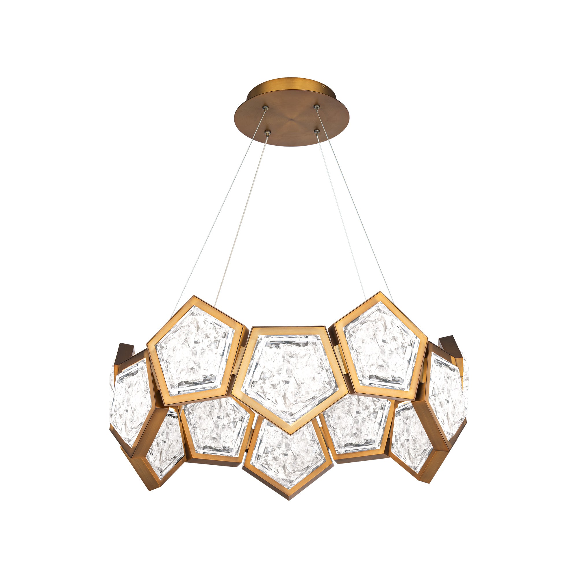 STARLIGHT STARBRIGHT Chandelier Gold INTEGRATED LED - PD-74126-AB | MODERN FORMS