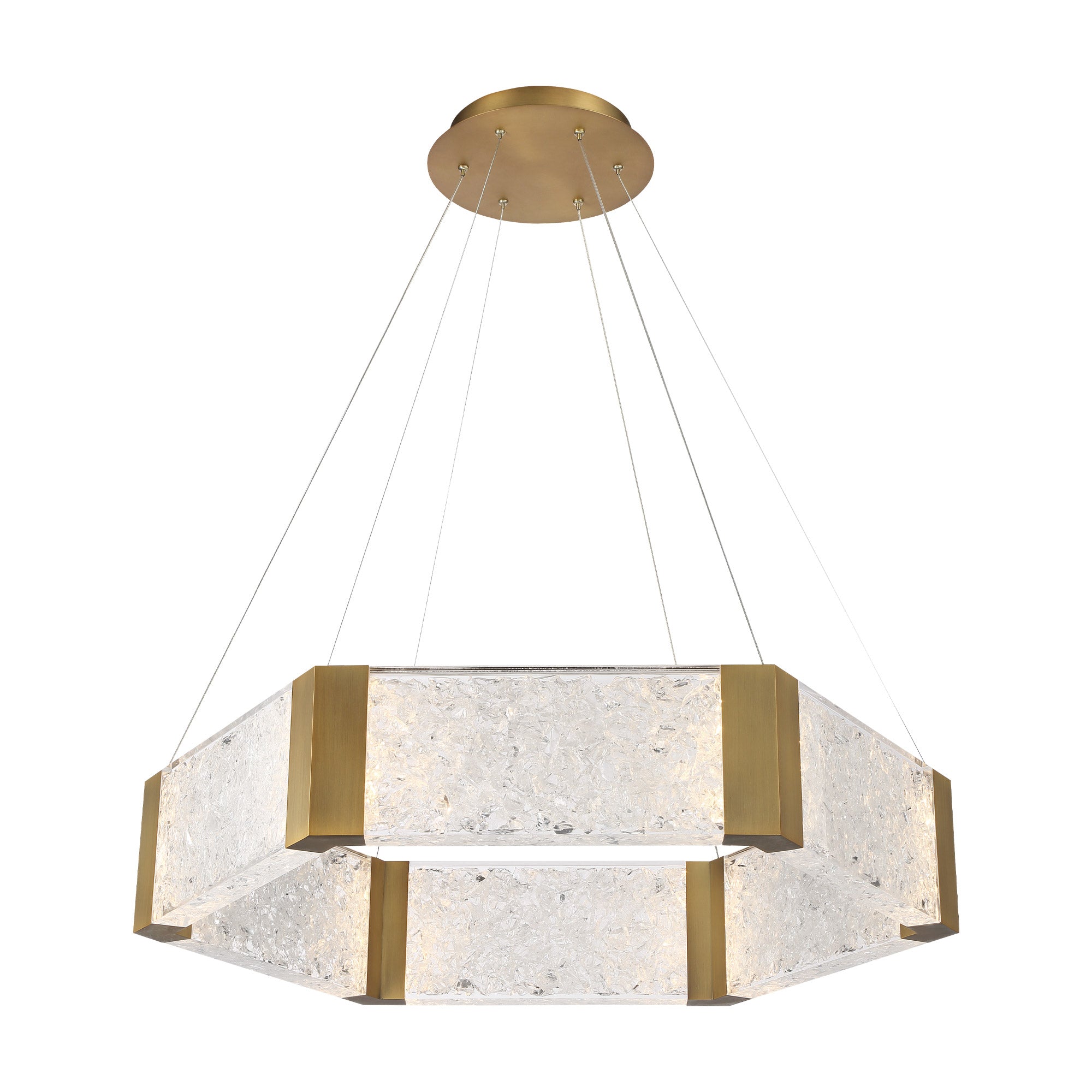 FOREVER Chandelier Gold INTEGRATED LED - PD-76034-AB | MODERN FORMS