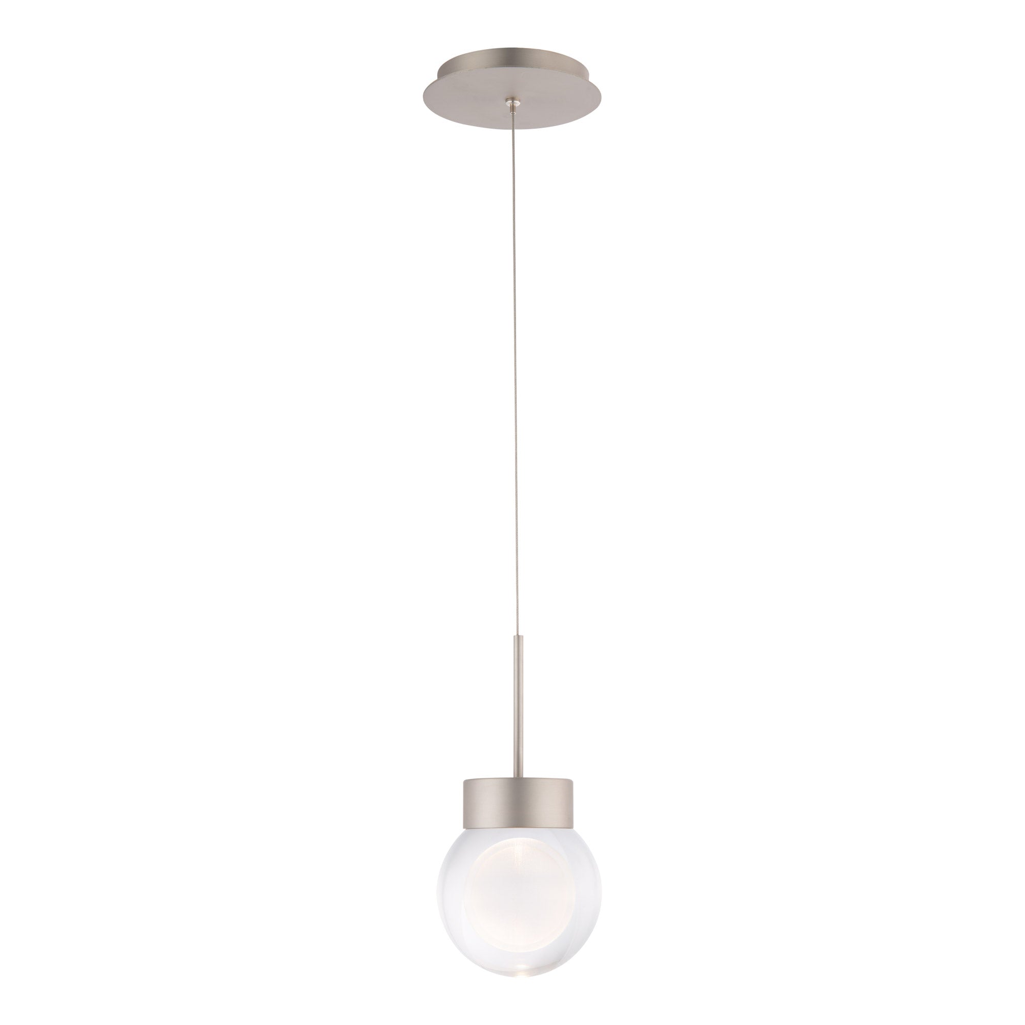 DOUBLE BUBBLE Pendant Nickel INTEGRATED LED - PD-82006-SN | MODERN FORMS