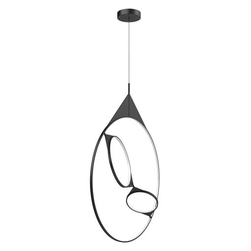 SERIF Suspension Noir DEL INTÉGRÉ - PD84336-BK | KUZCO