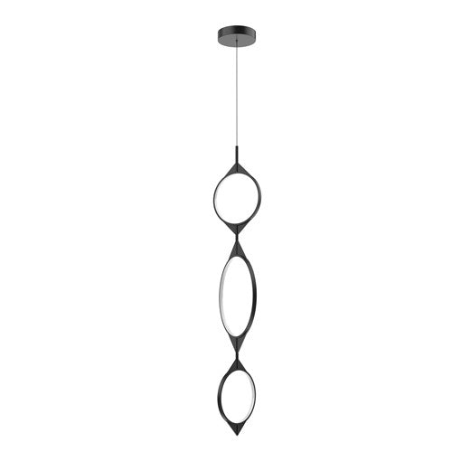 SERIF Suspension Noir DEL INTÉGRÉ - PD84353-BK | KUZCO