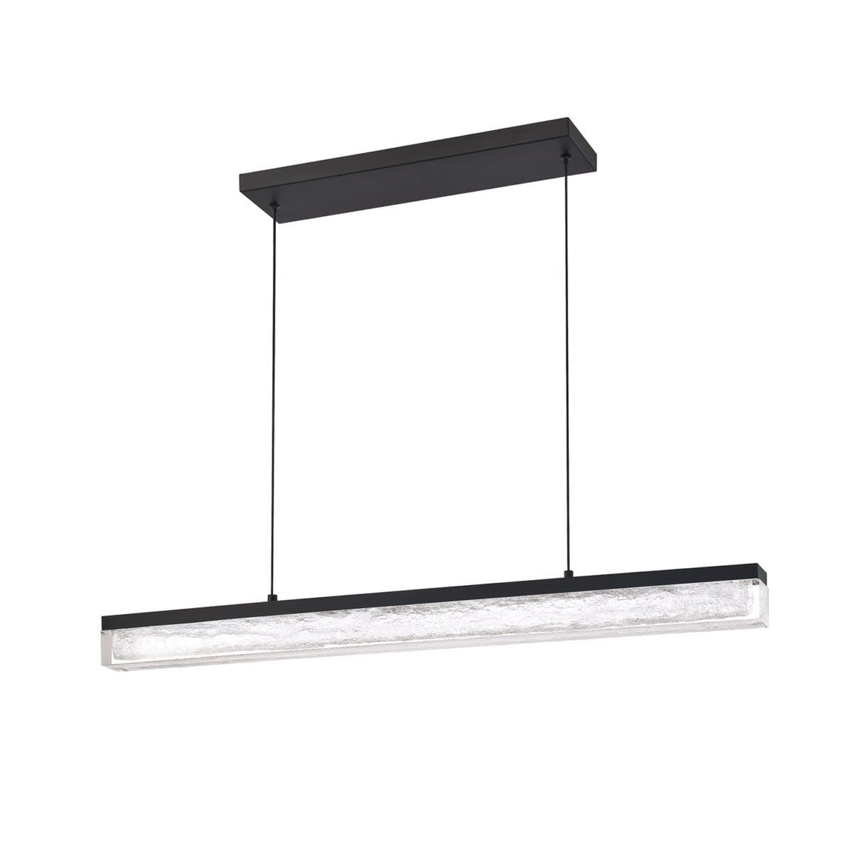 BLACKICE Linear pendant Black INTEGRATED LED - PF239-BLK | KENDAL