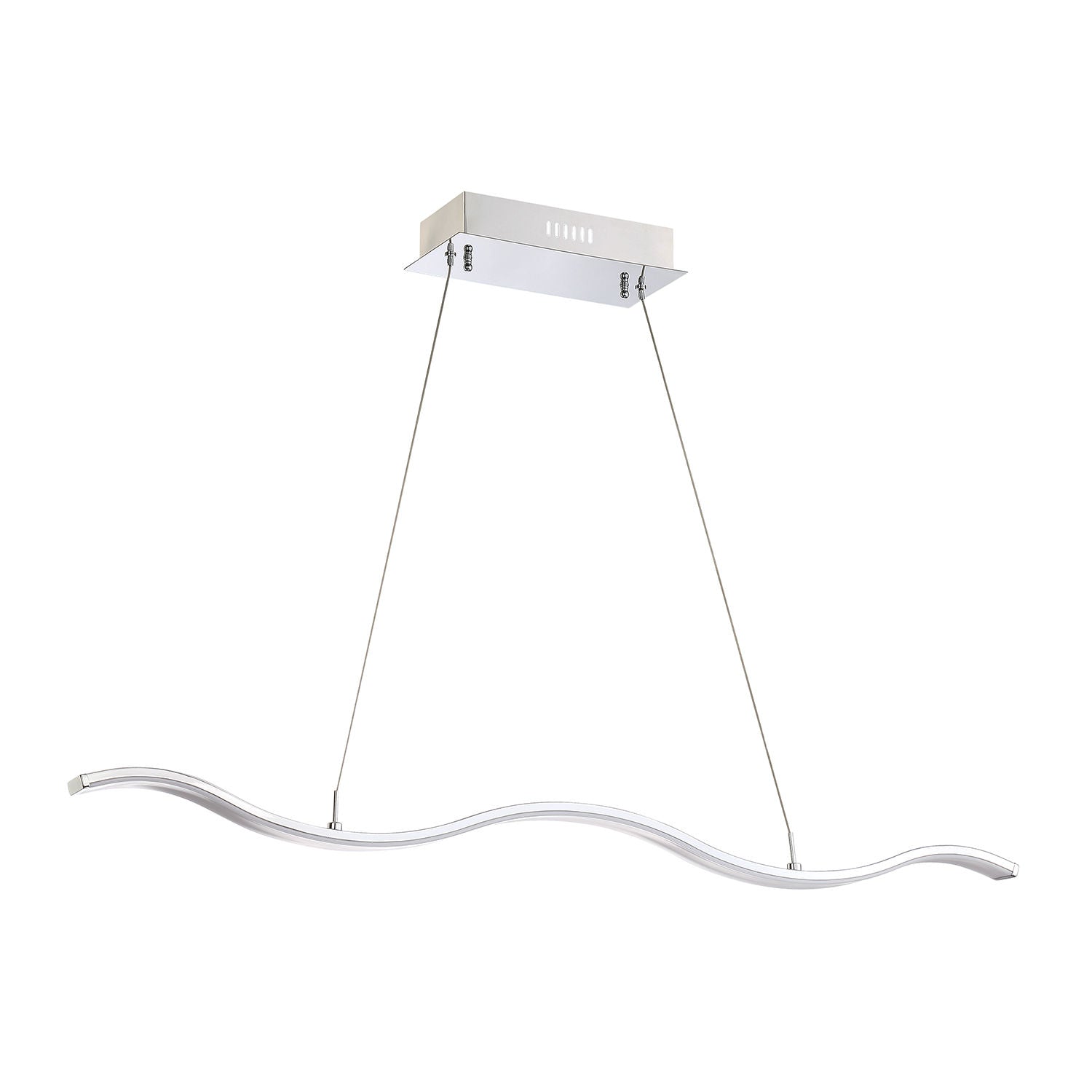 WAVE Pendant Chrome INTEGRATED LED - PF8142-CH | KENDAL