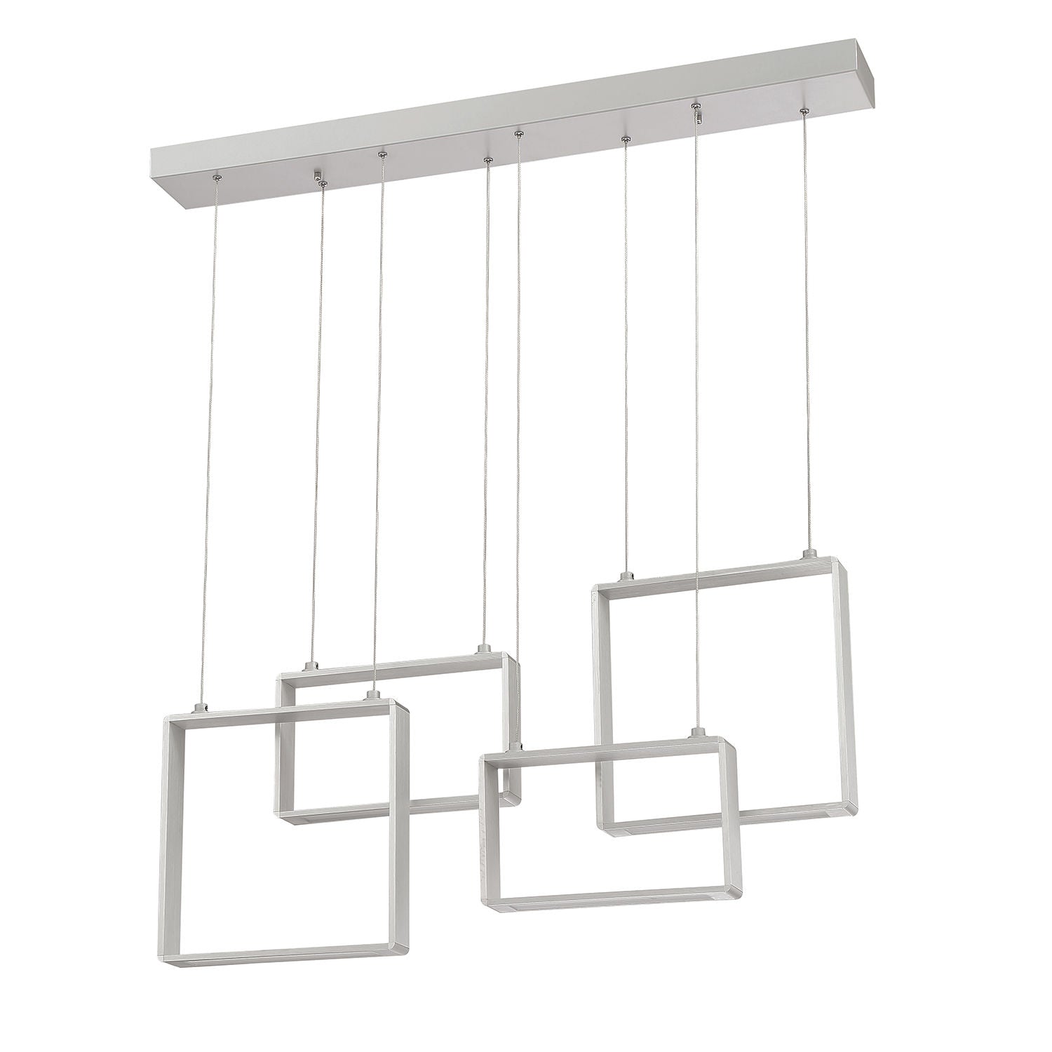 QUADRON Pendant Aluminum INTEGRATED LED - PF93-4LBR-AL | KENDAL