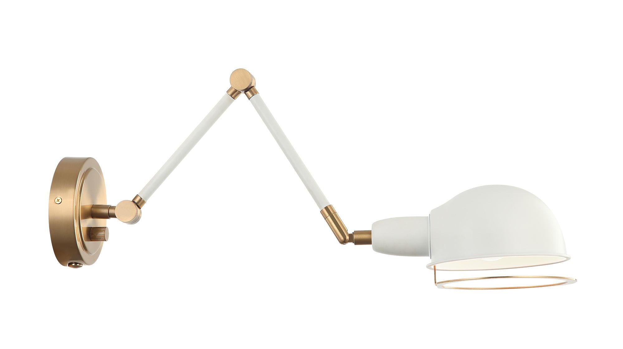 BLARE Wall sconce Gold, White - S00721AGWH | TEO