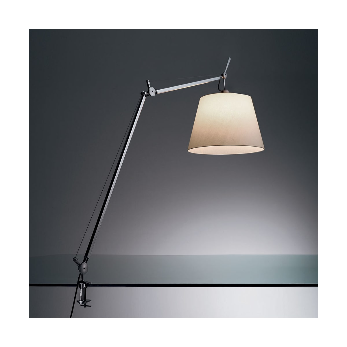 TOLOMEO Lampe sur table Nickel DEL INTÉGRÉ - TLM2002 | ARTEMIDE