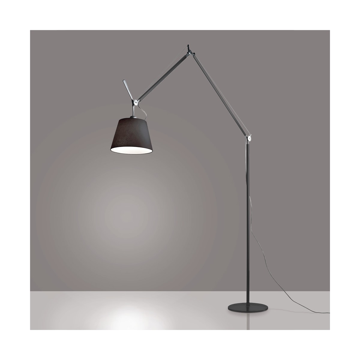 TOLOMEO Lampe sur pied Noir DEL INTÉGRÉ - TLM2106 | ARTEMIDE