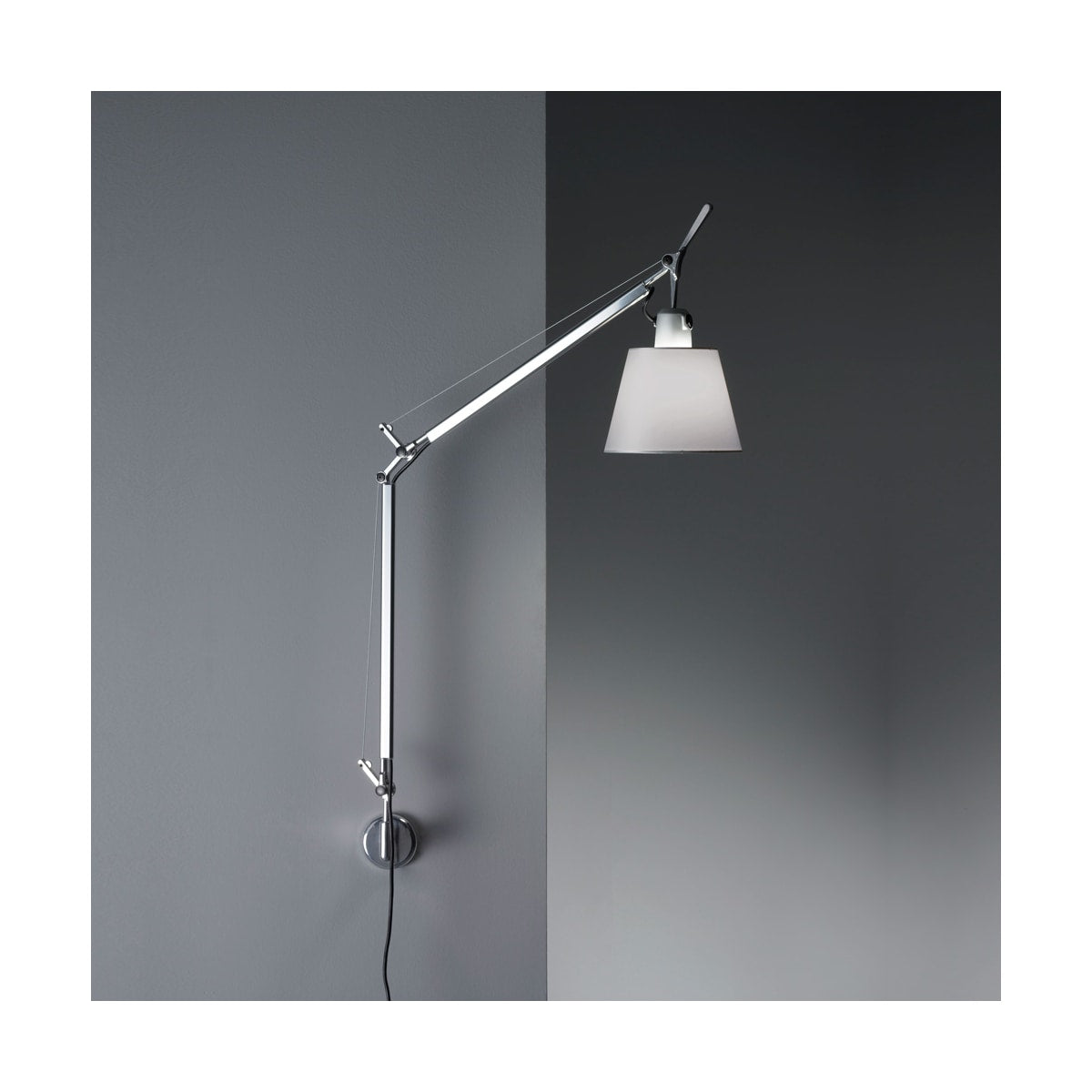 TOLOMEO Lampe sur table Nickel - TLS1101 | ARTEMIDE