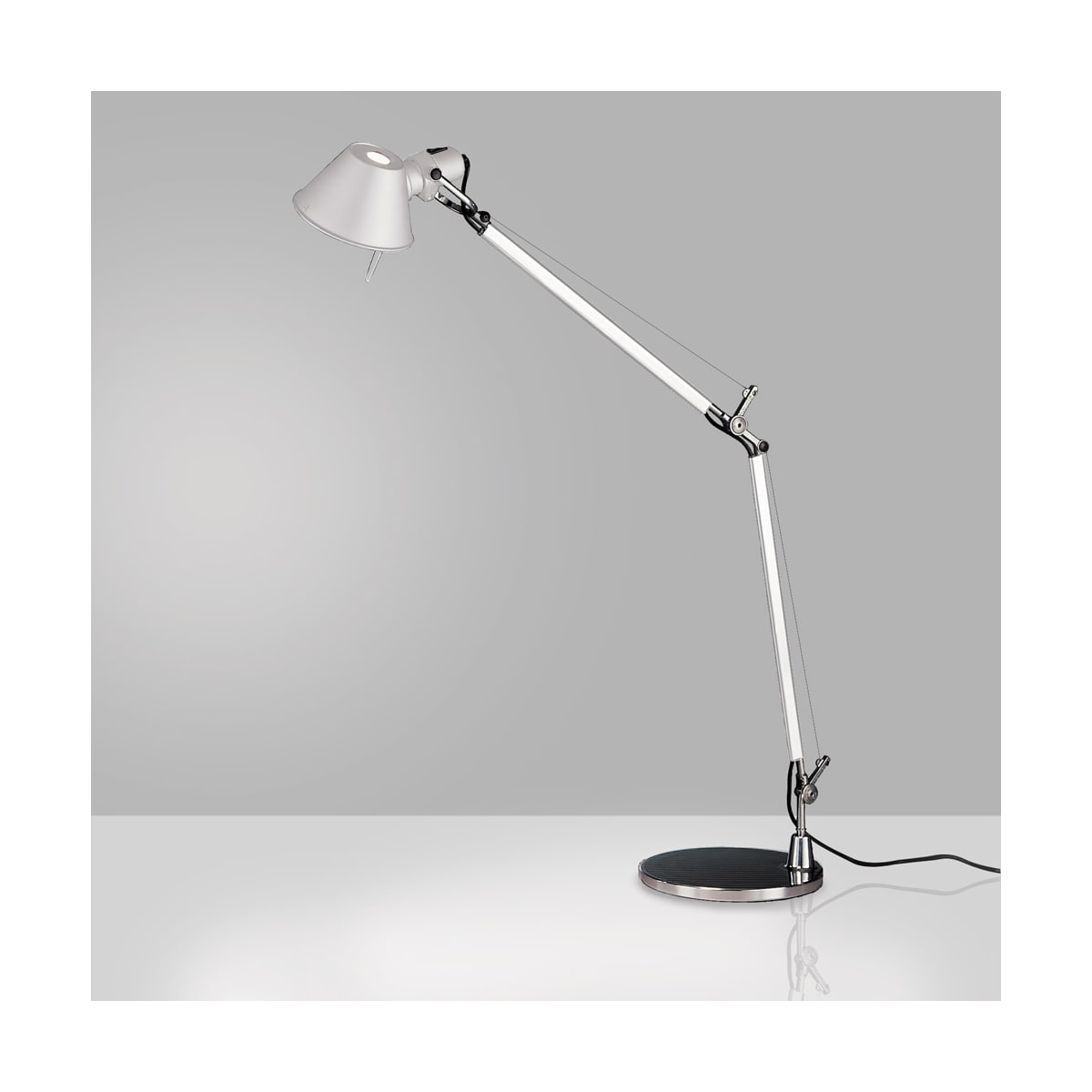 TOLOMEO Lampe sur table Blanc, Nickel - TOL0002 | ARTEMIDE