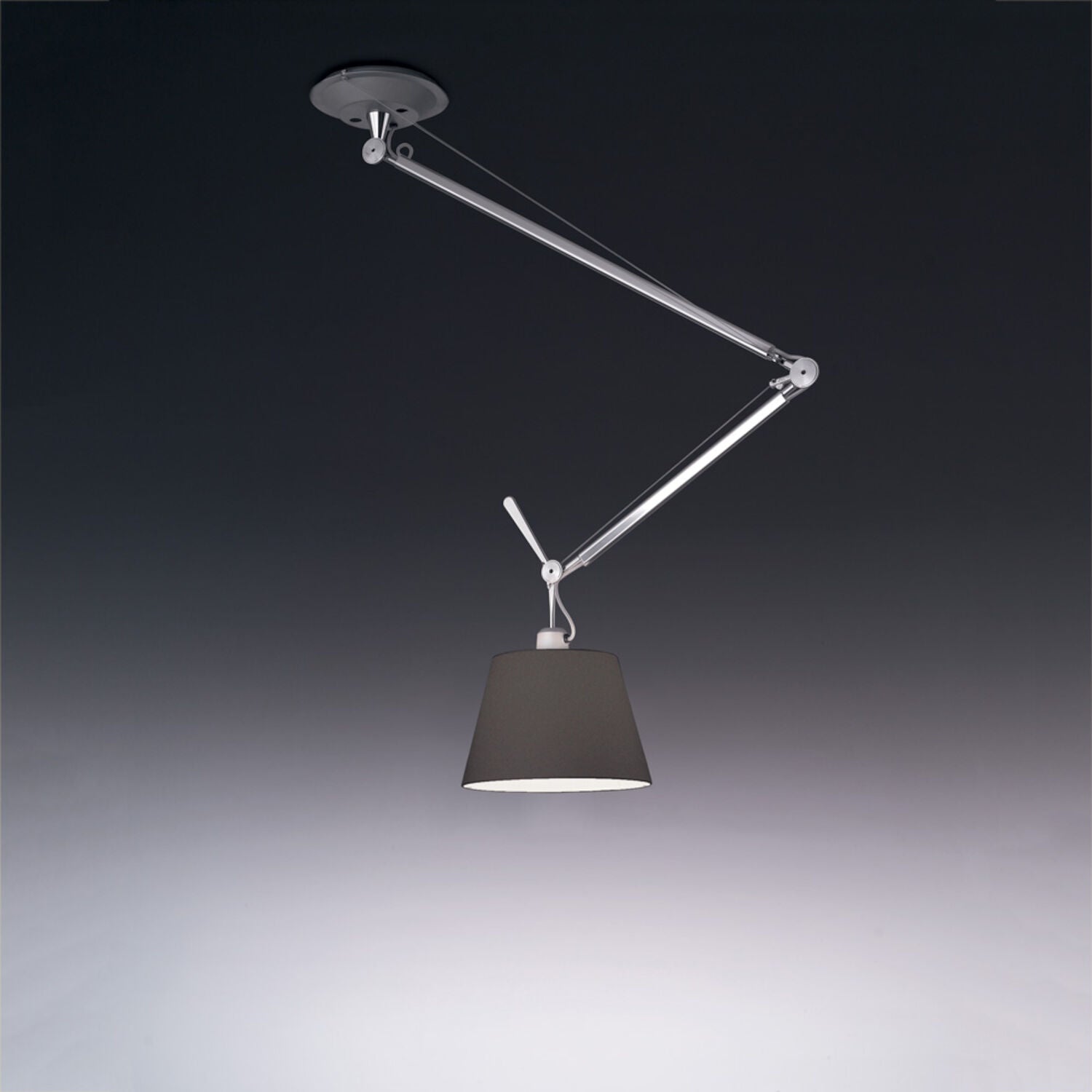 TOLOMEO Suspension Nickel, Noir - TOL1054 | ARTEMIDE