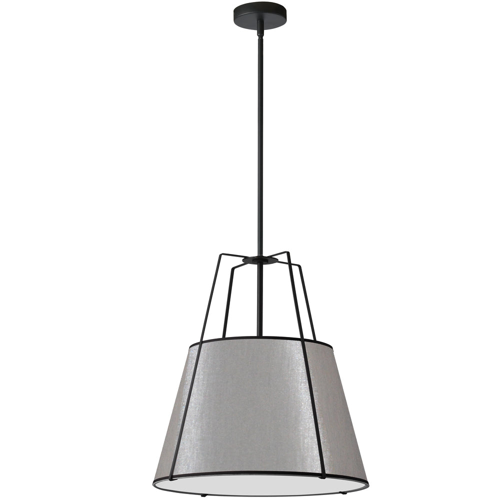 TRAPEZOID Pendant Black, Gray - TRA-1P-BK-GRY | DAINOLITE