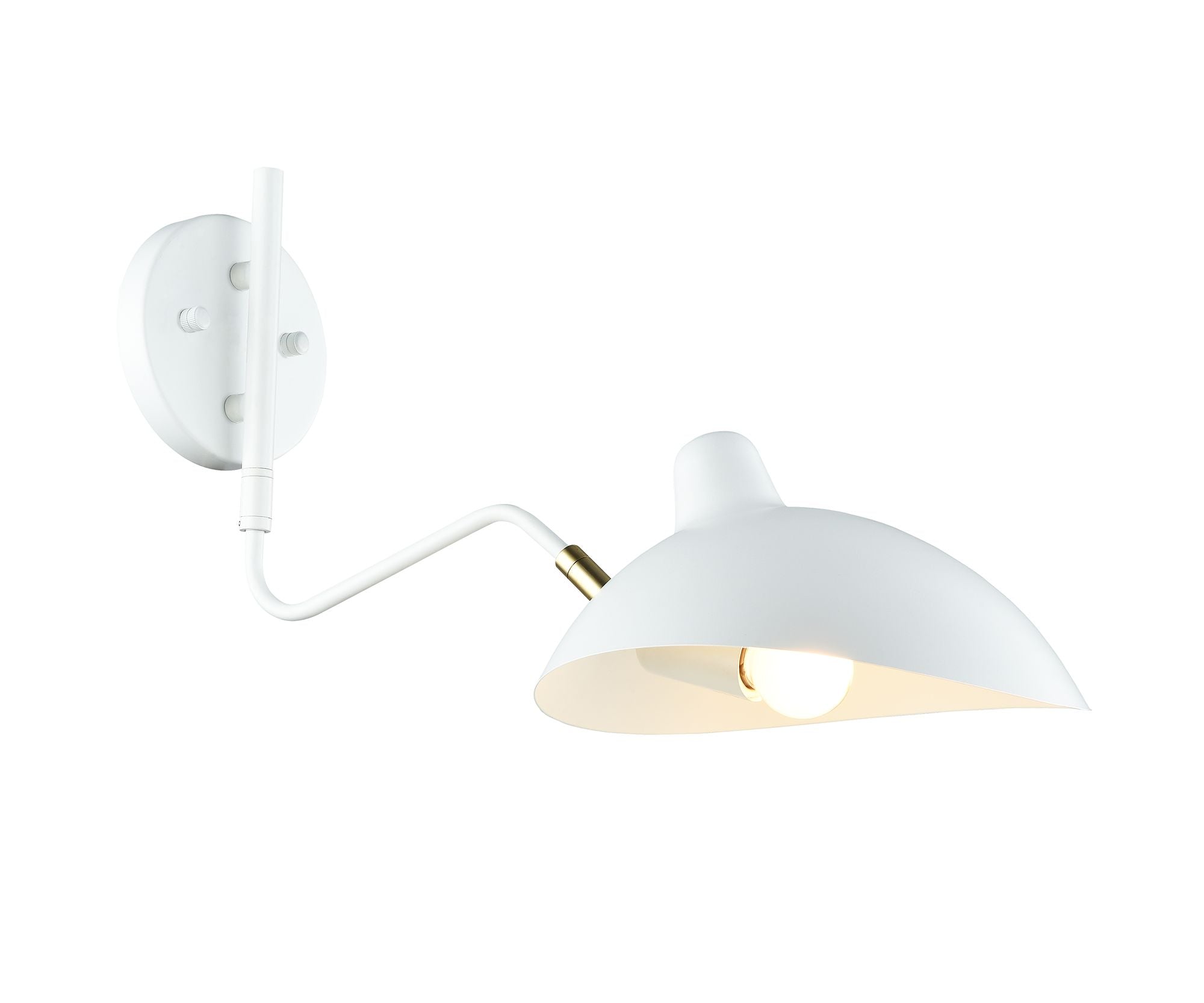 DROID Wall sconce White, Gold - W57901WH | TEO
