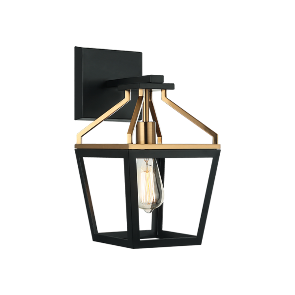 MAVONSHIRE Wall sconce Black, Gold - W67001BKAG | TEO