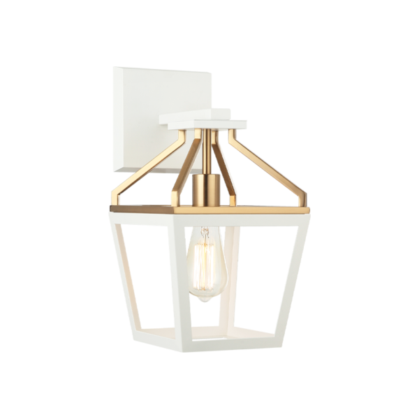 MAVONSHIRE Wall sconce White, Gold - W67001WHAG | TEO