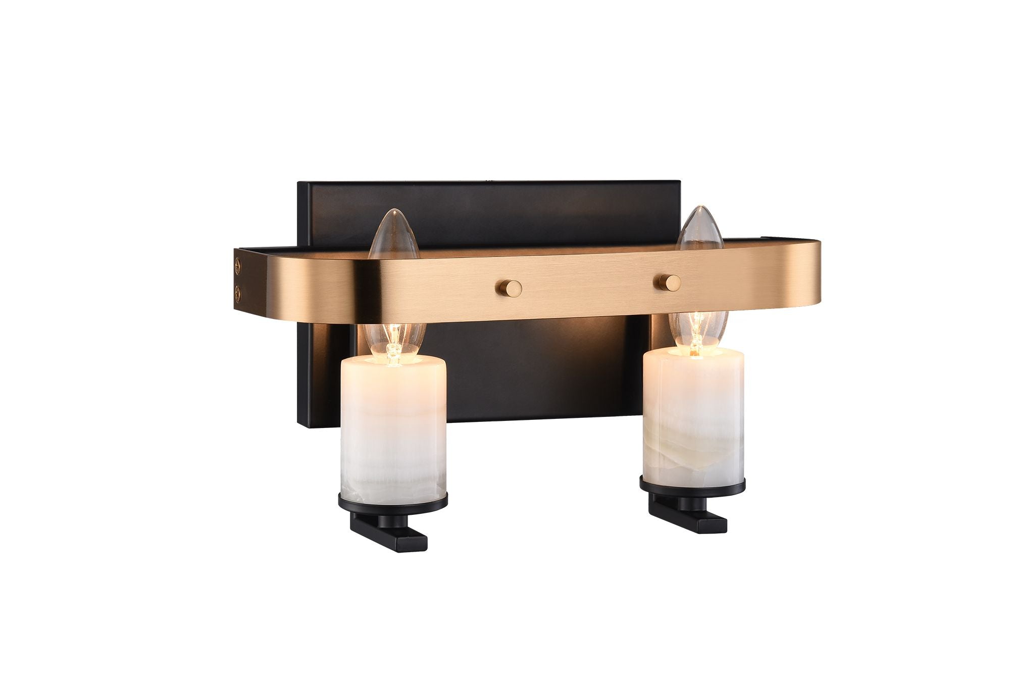 CRANDLE Wall sconce Black, Gold - W82902BKAG | TEO