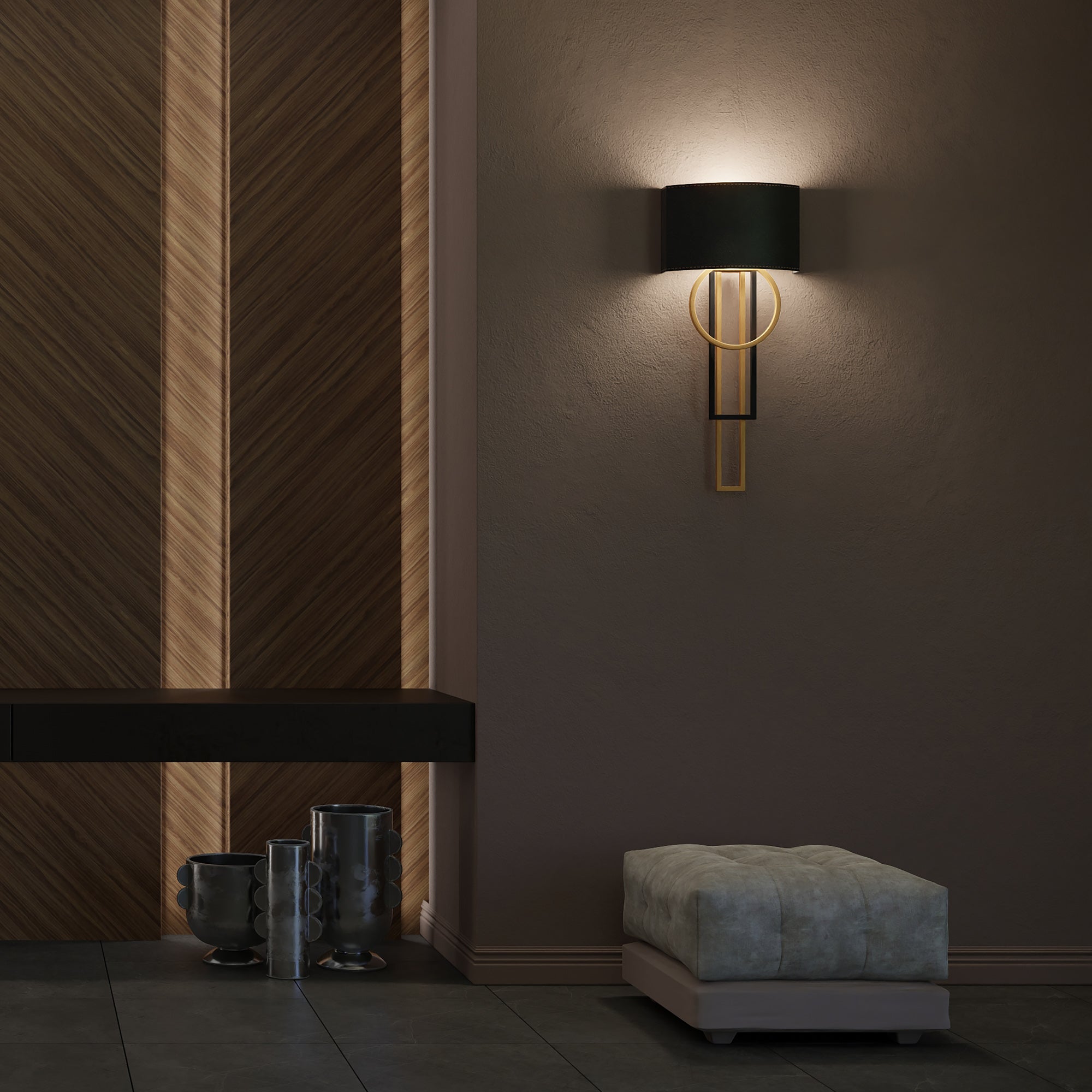 AMARI Wall sconce Black INTEGRATED LED - WS-80332-BK/AB | MODERN FORMS