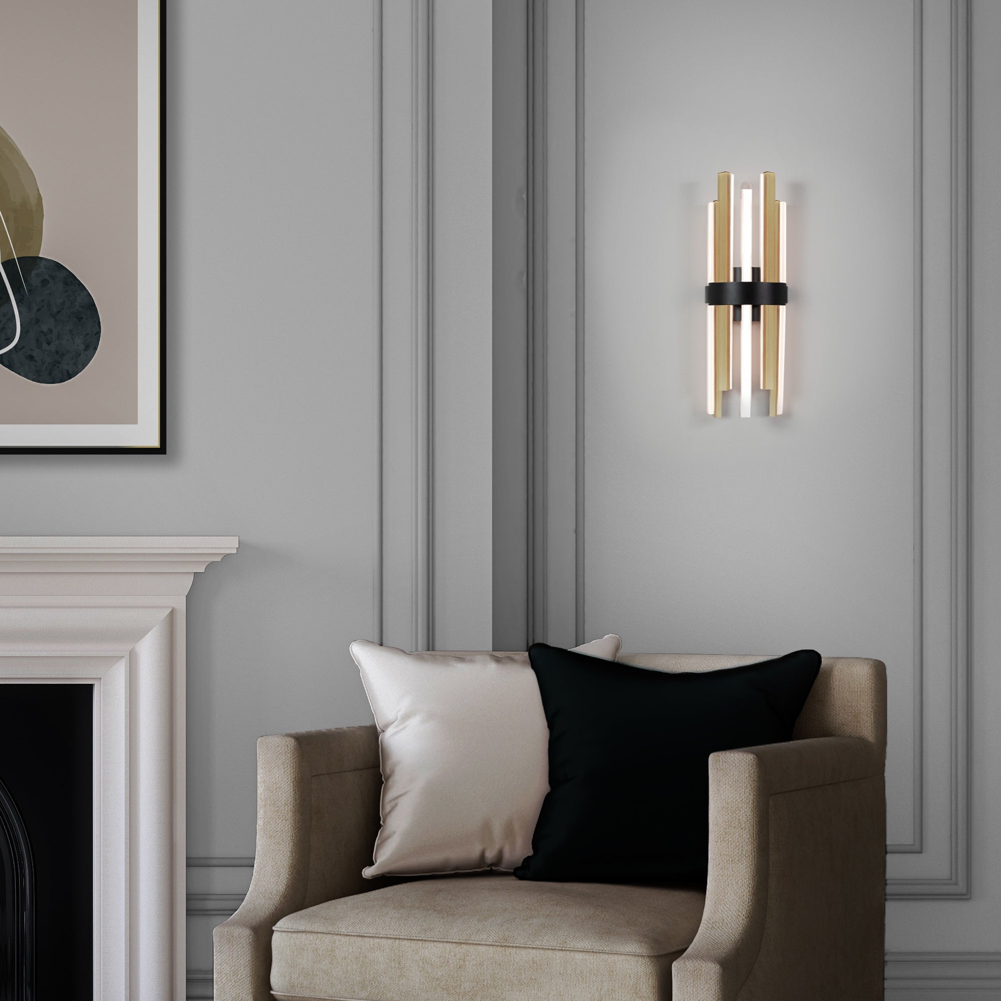 TERRA Wall sconce Black INTEGRATED LED - WS-87920-BK/AB | MODERN FORMS
