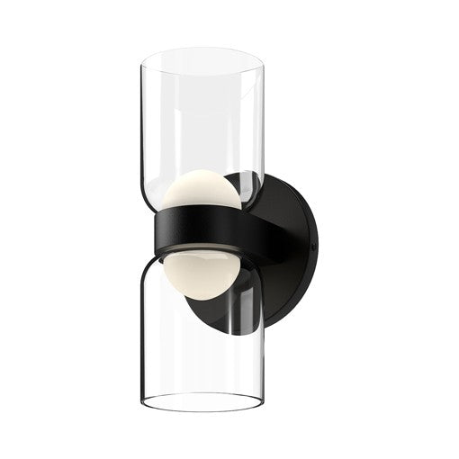 CEDAR Wall sconce Black INTEGRATED LED - WS52511-BK/CL | KUZCO