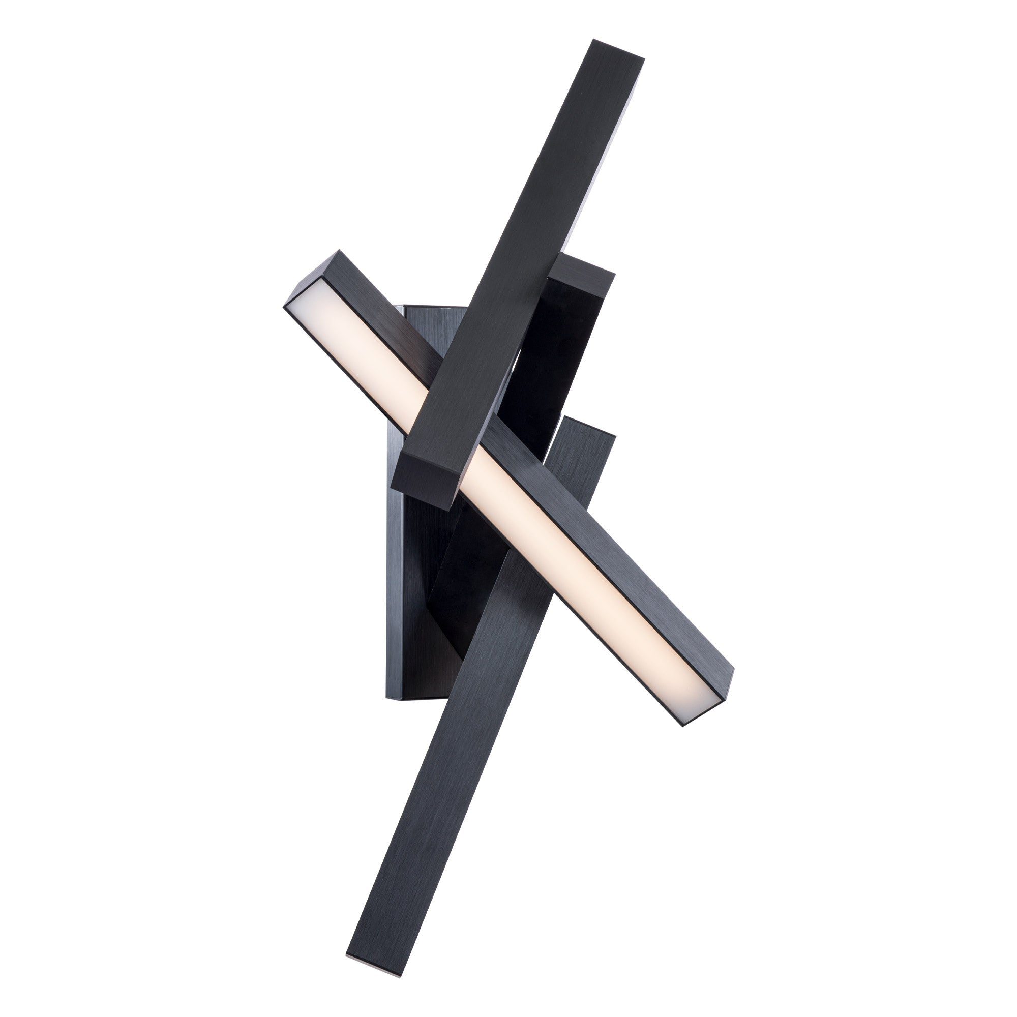 CHAOS Sconce Black INTEGRATED LED - WS-64832-BK | MODERN FORMS