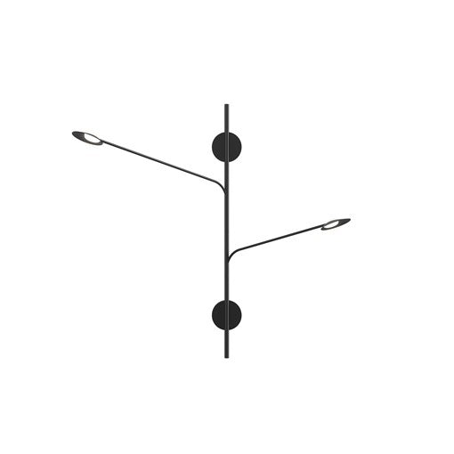 ROTAIRE Murale Noir DEL INTÉGRÉ - WS90102-BK | KUZCO