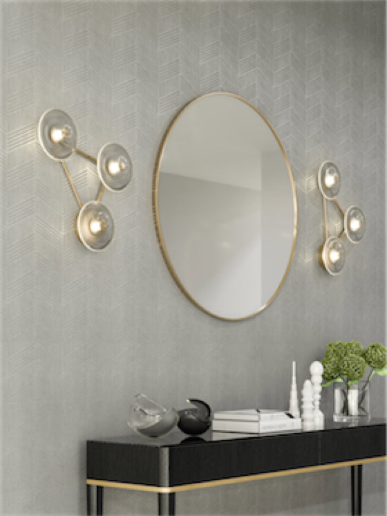Hera Bathroom sconce Gold INTEGRATED LED - WV317924VBCR | Alora